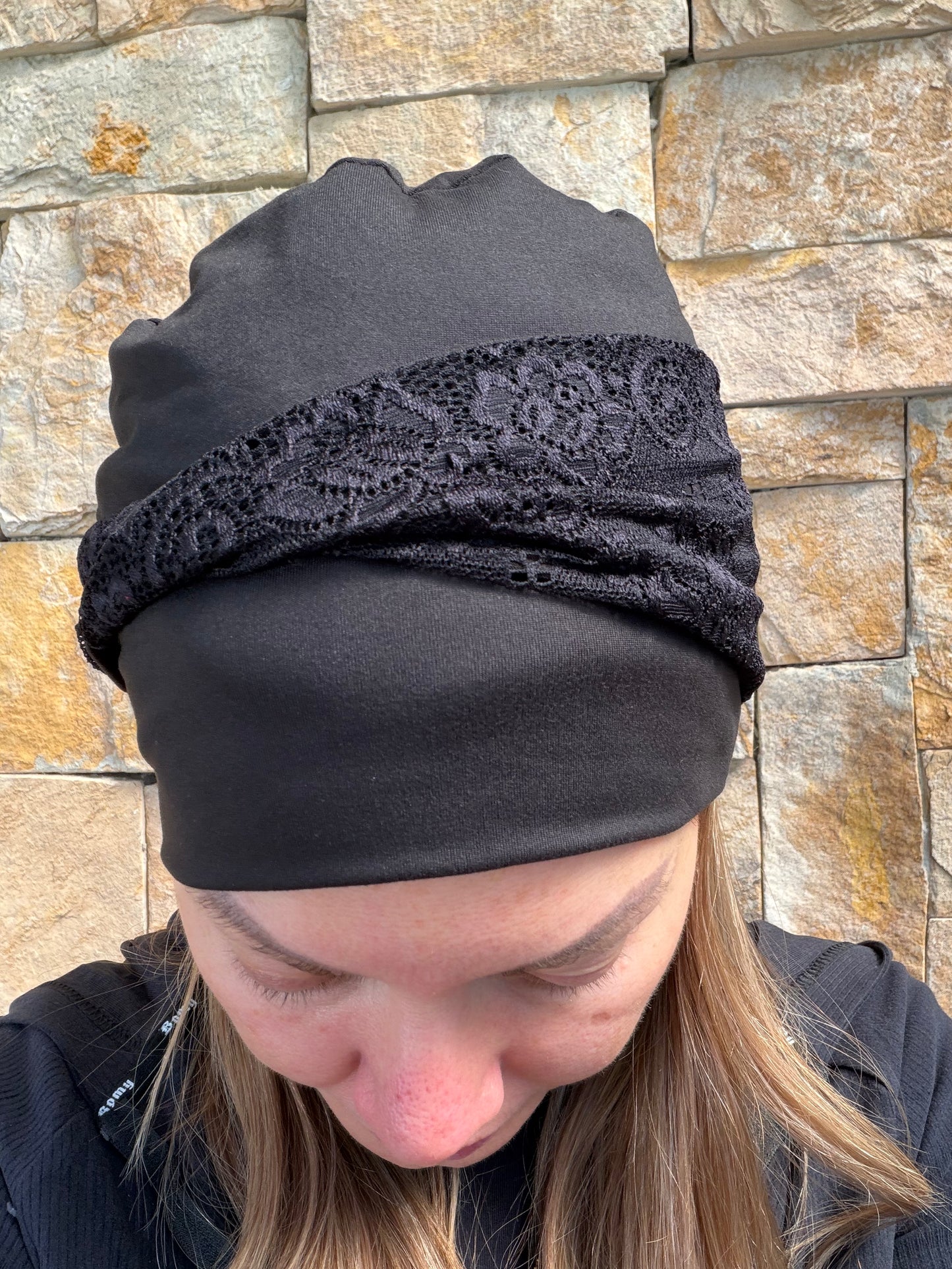 Turbante Combinado Negro