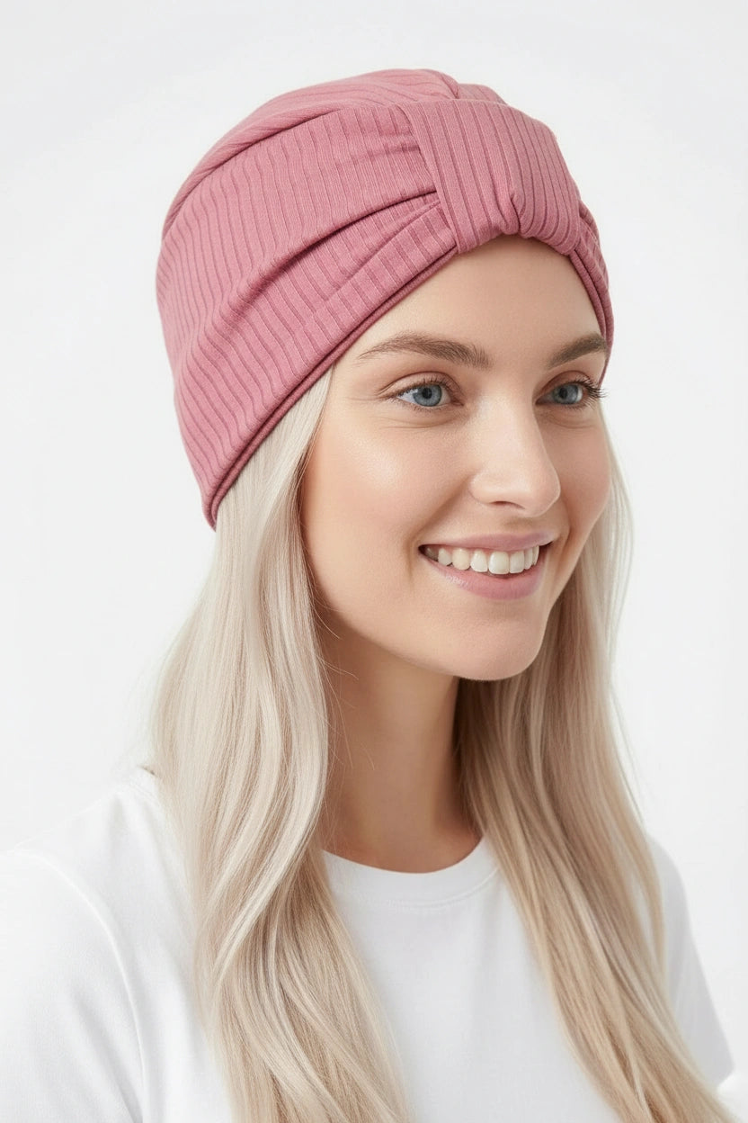 Turbante Rosa texturizado