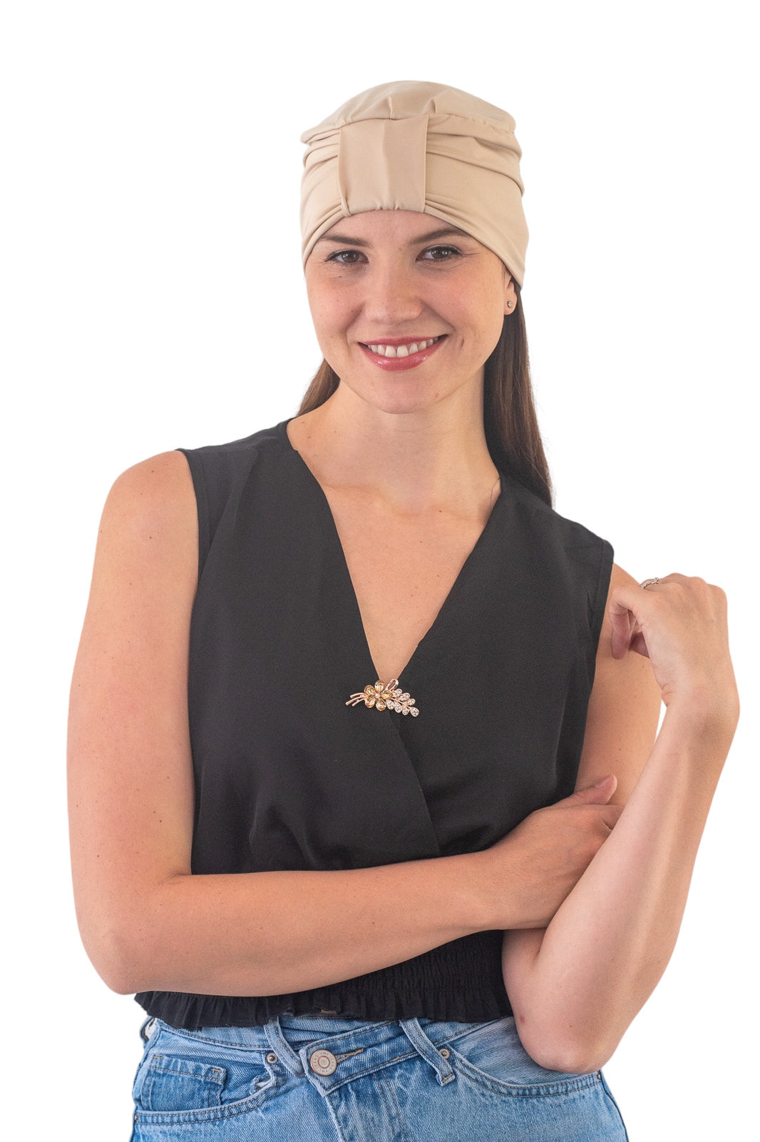 Turbante Tradicional beige