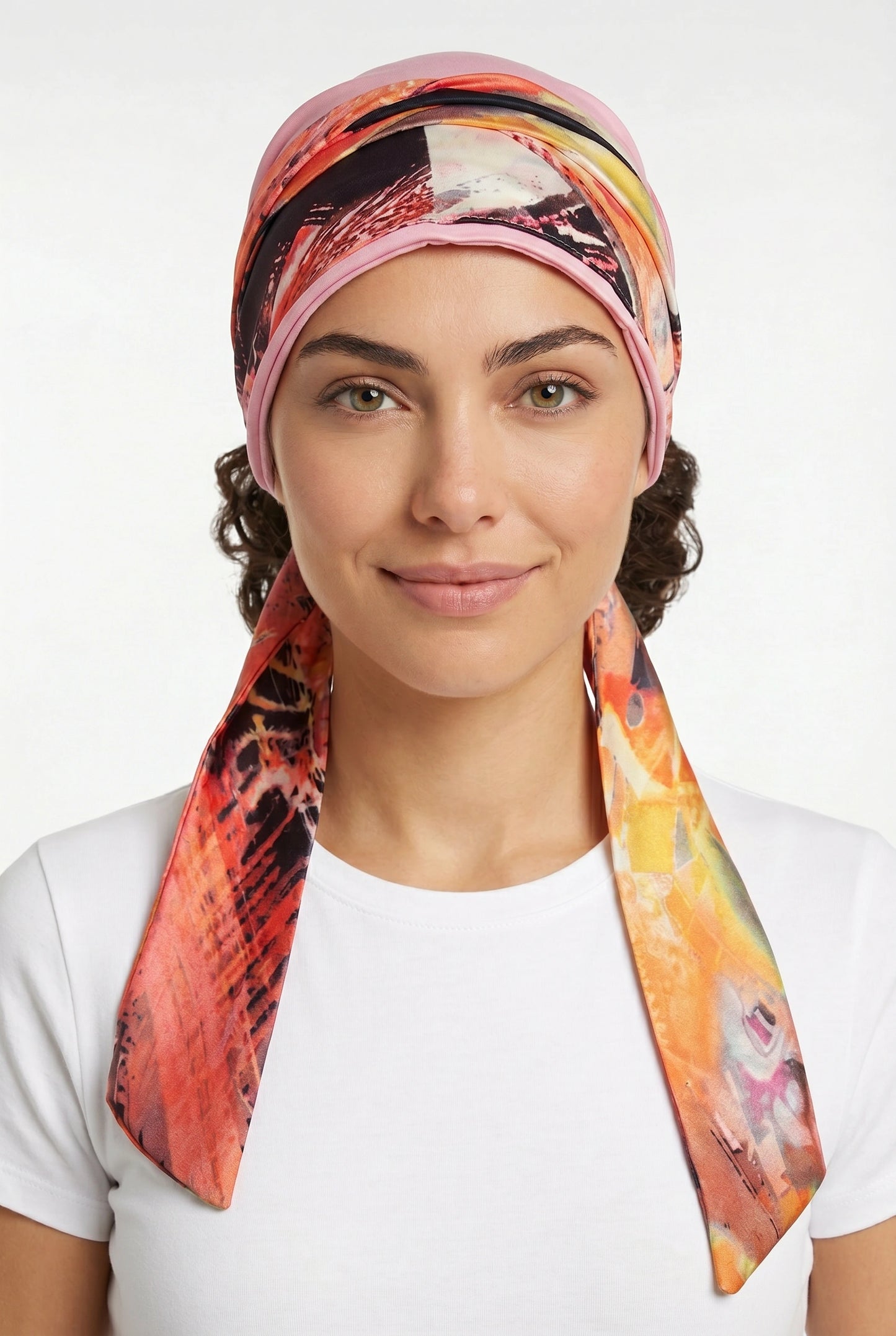 Turbante Tiras Largas Rosa