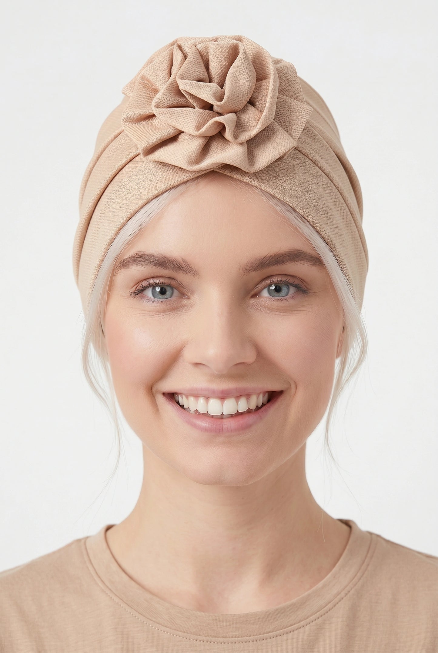 Turbante Flor de Tela