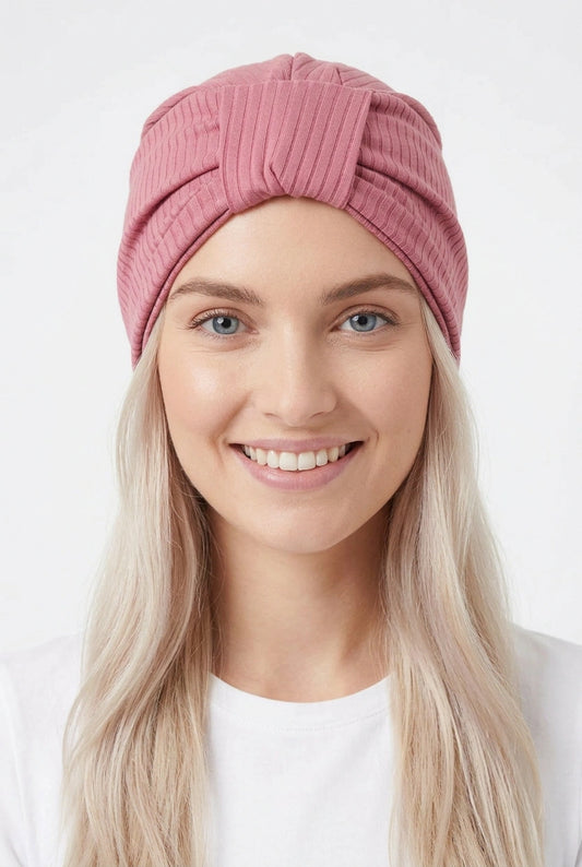 Turbante Rosa texturizado