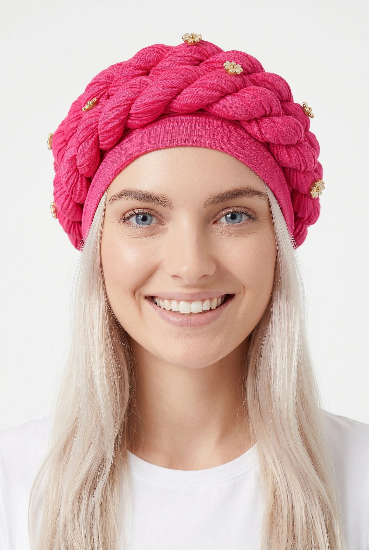 Turbante con trenza incluida