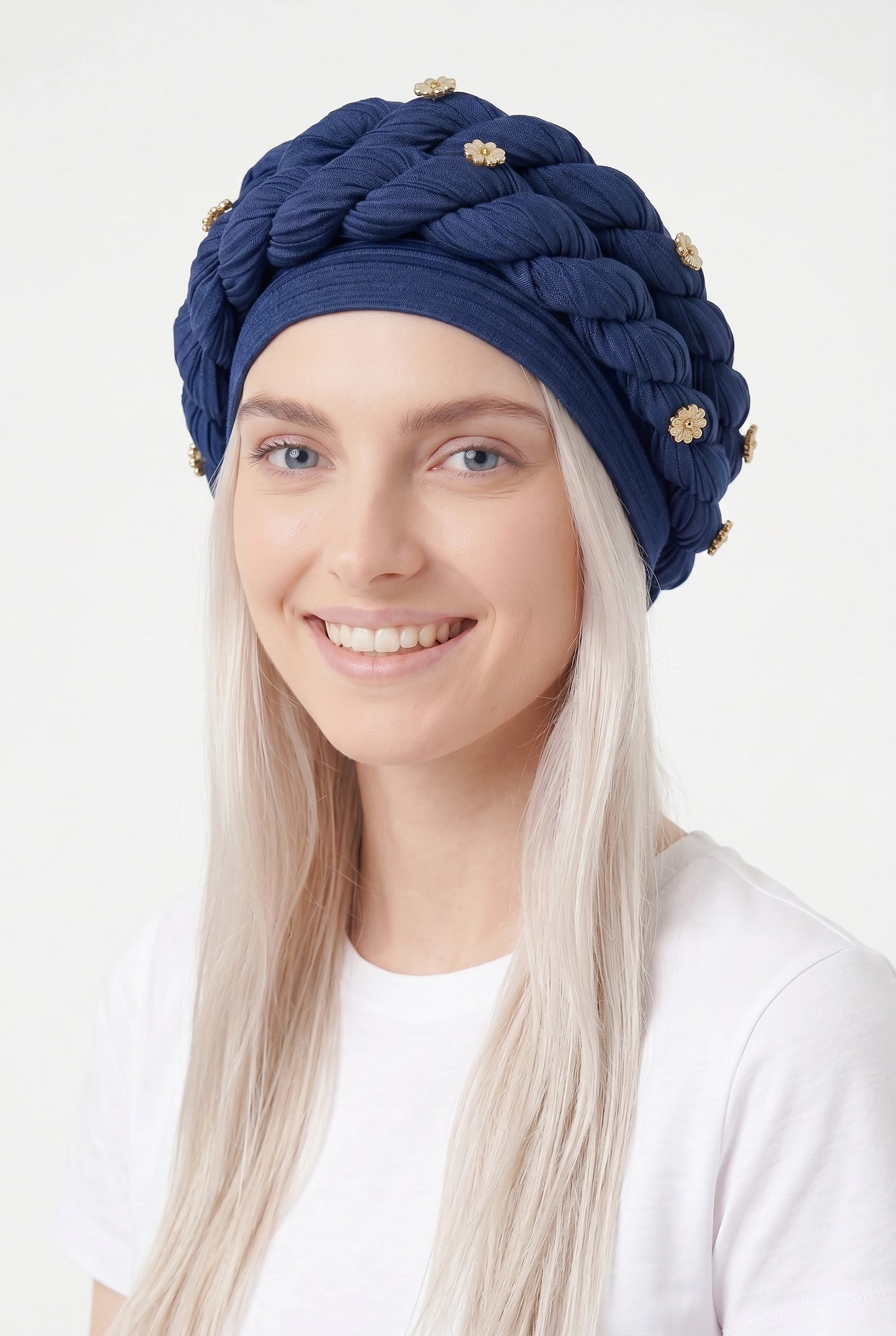 Turbante con trenza incluida