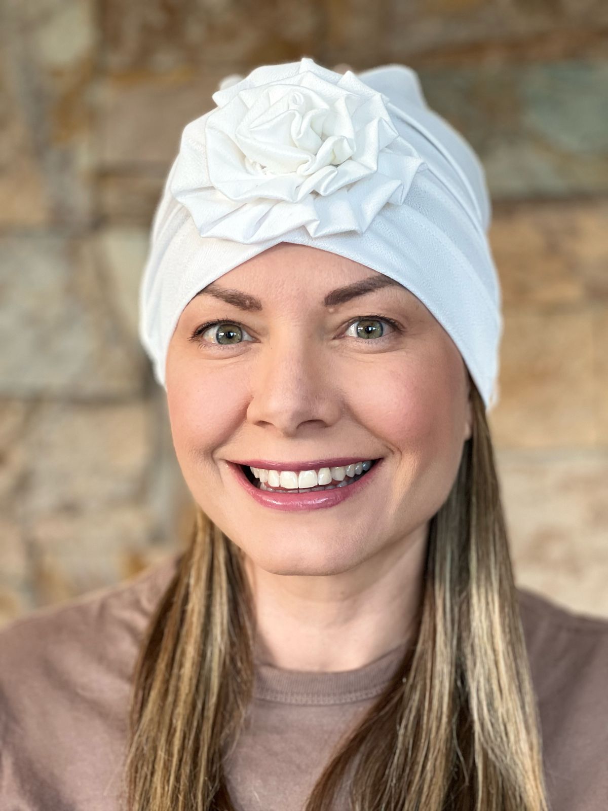 Turbante Flor de Tela
